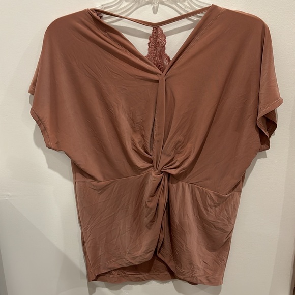 Light brown polyester blouse - Picture 2 of 2